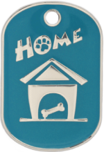 Blue Small Home Pet Tag